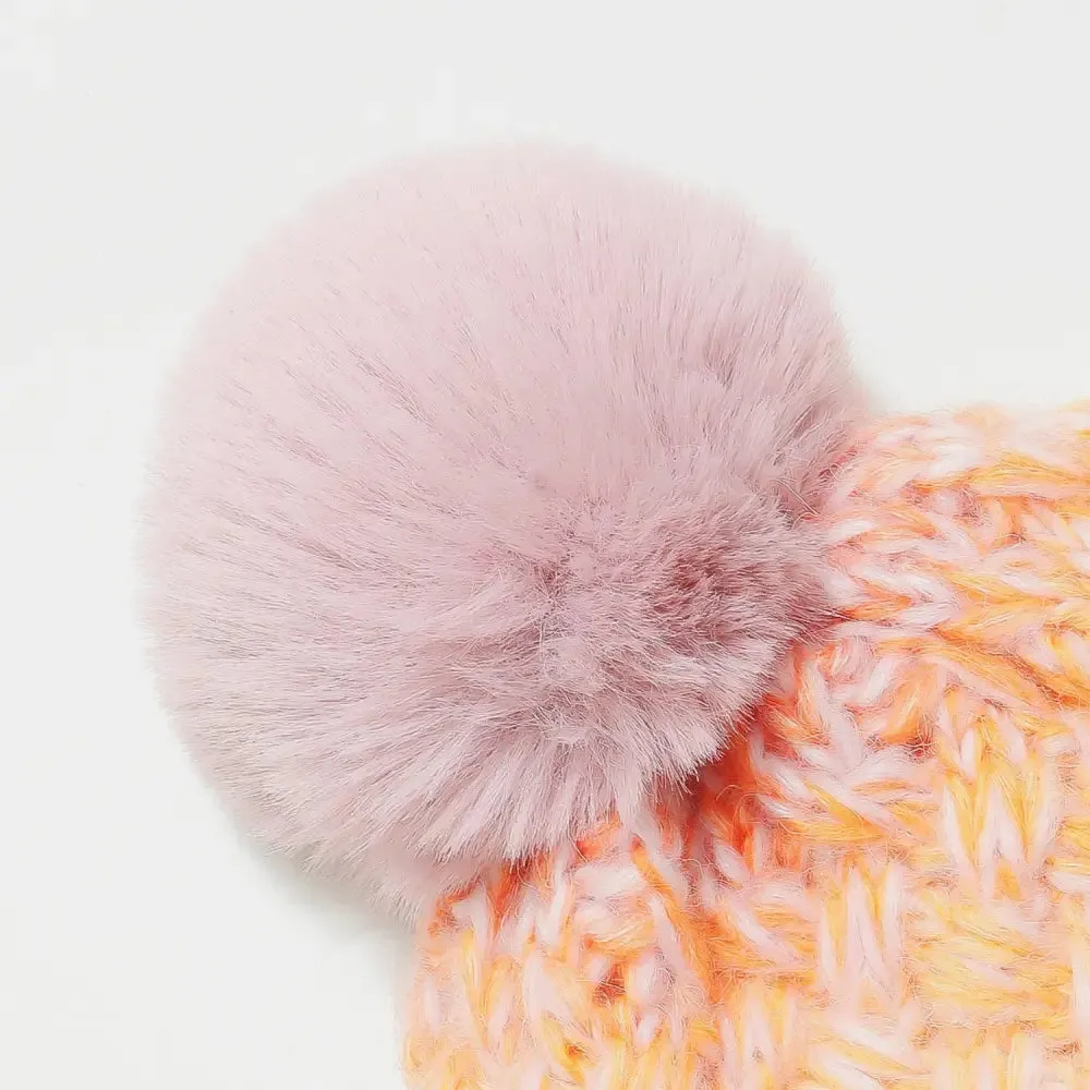 Chic Gradient Knit Hat with Pompom for Luxury Fashion Enthusiasts