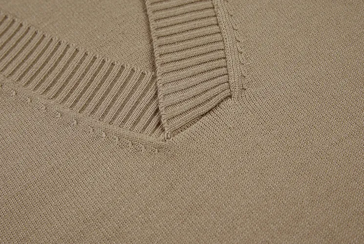 Chicmy-Korean style, Korean men's outfit, minimalist style, street fashion No. 3078 KNITTED V-NECK VEST