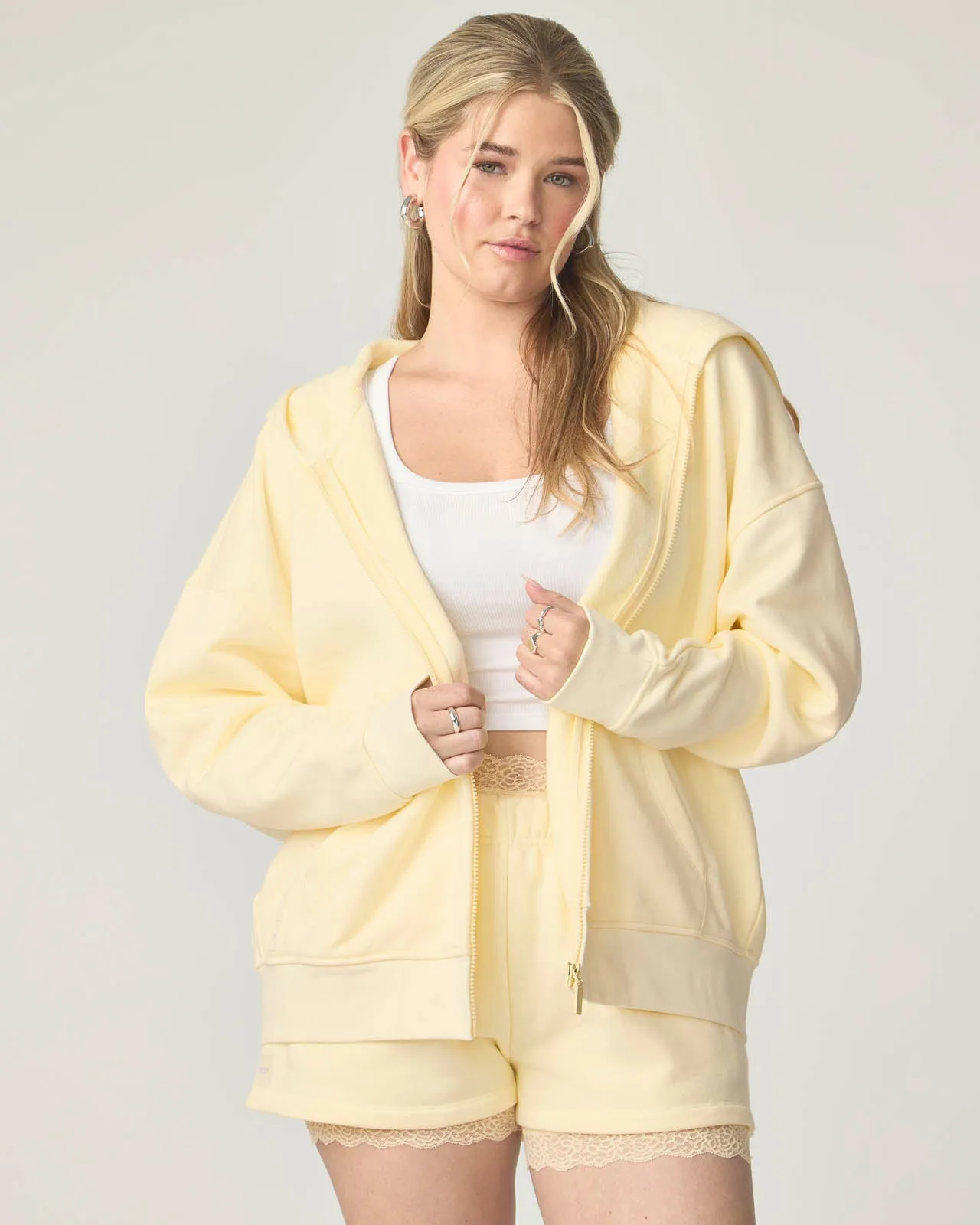 Cozy Crush Oversized Zip Hoodie
