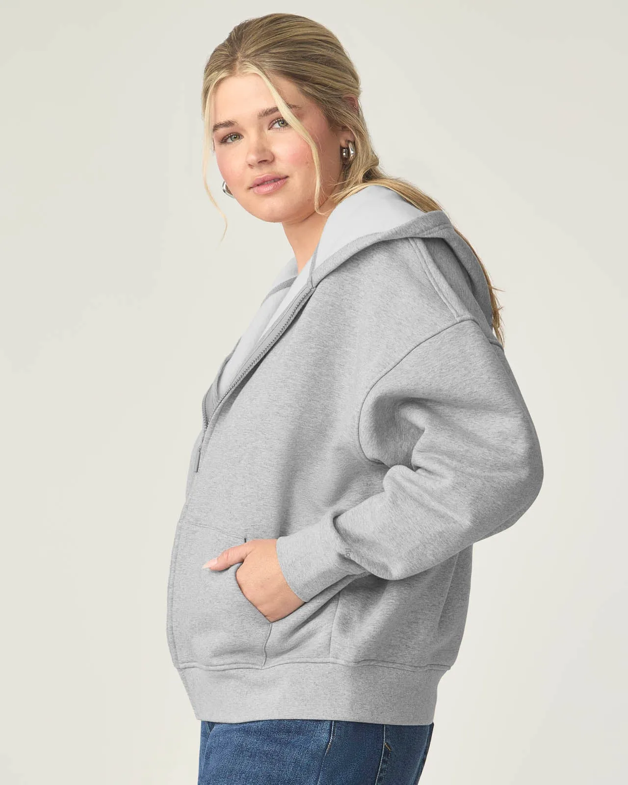 Cozy Crush Oversized Zip Hoodie