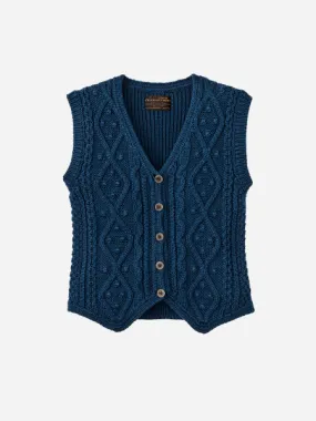 FILSON WOMEN'S 3GG RUSTIC CABLE KNIT VEST