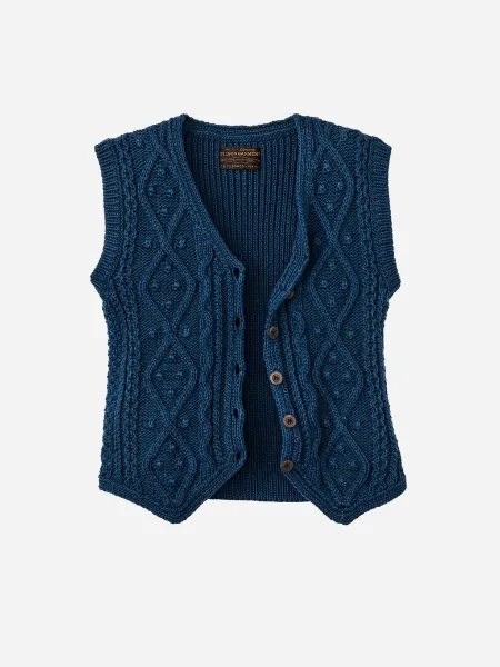 FILSON WOMEN'S 3GG RUSTIC CABLE KNIT VEST