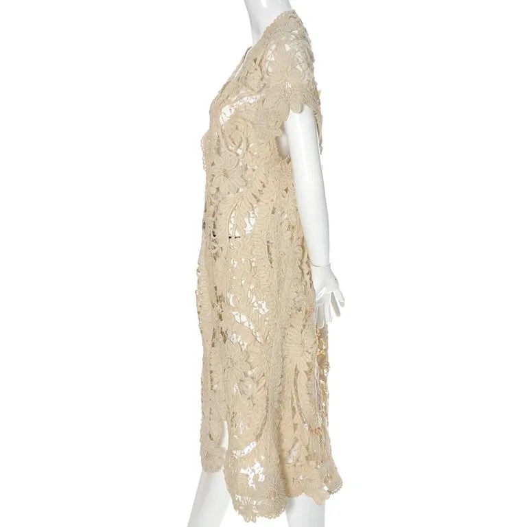 Lace Edwardian Waistcoat Vest or Jacket Vintage Battenburg Needle Mixed lace