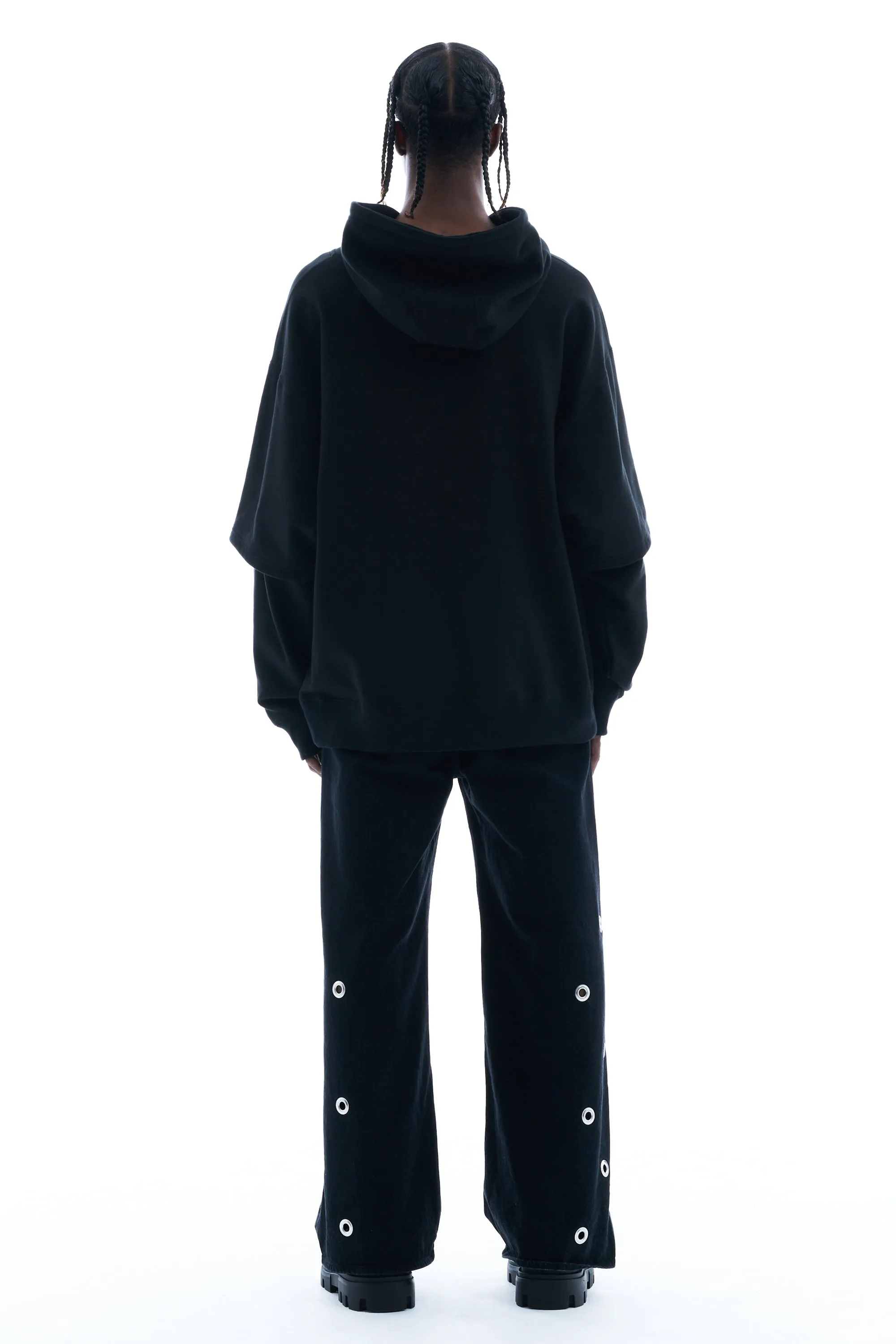 LAYERED PRINTED HOODIE