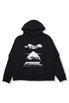 LAYERED PRINTED HOODIE