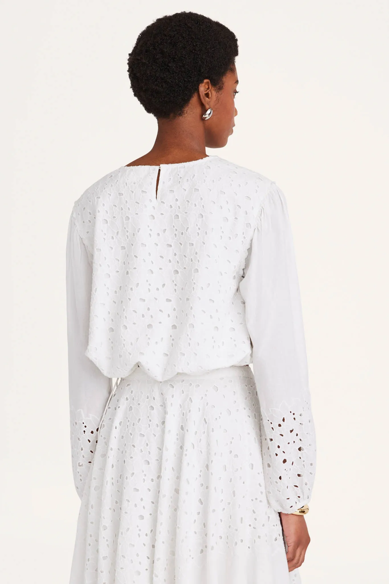 Linden Top in White