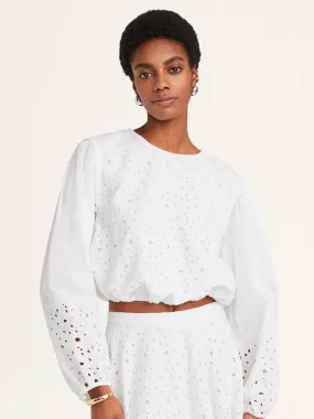 Linden Top in White