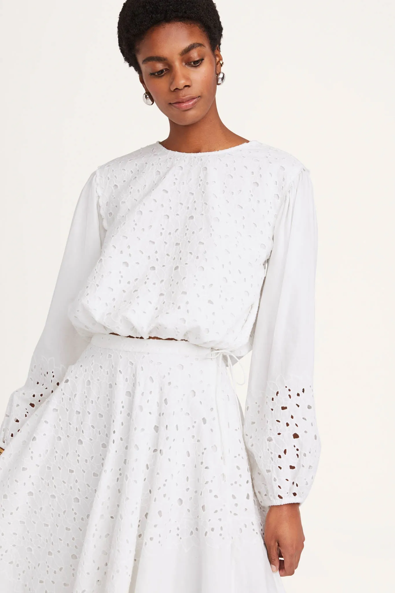 Linden Top in White