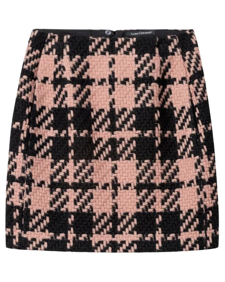Luisa Cerano Glencheck Skirt