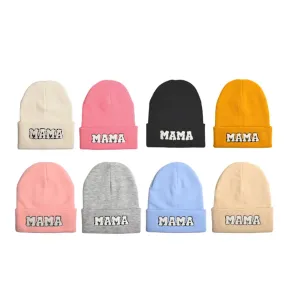 Mama Beanie | Trendy Ladies Cotton Knit Beanie