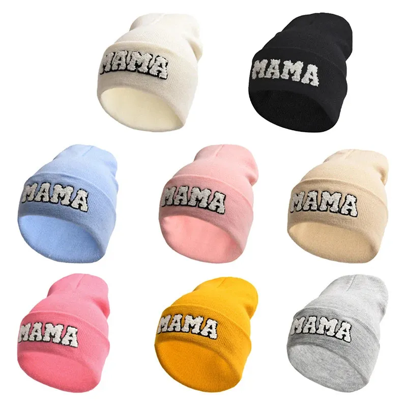 Mama Beanie | Trendy Ladies Cotton Knit Beanie
