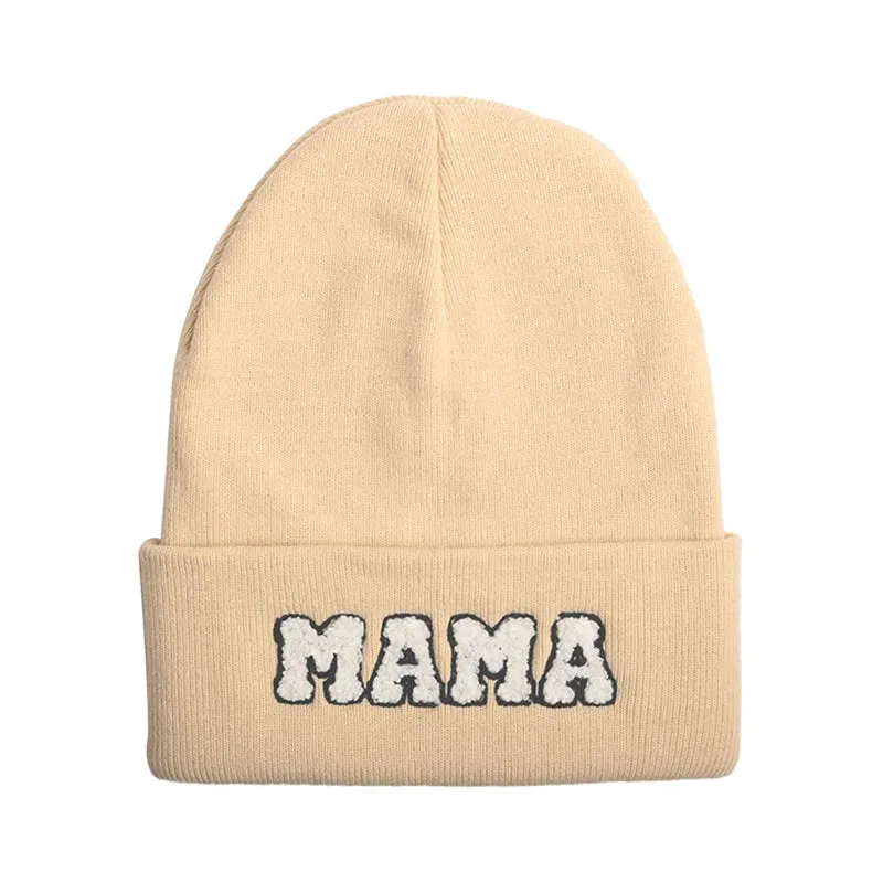 Mama Beanie | Trendy Ladies Cotton Knit Beanie