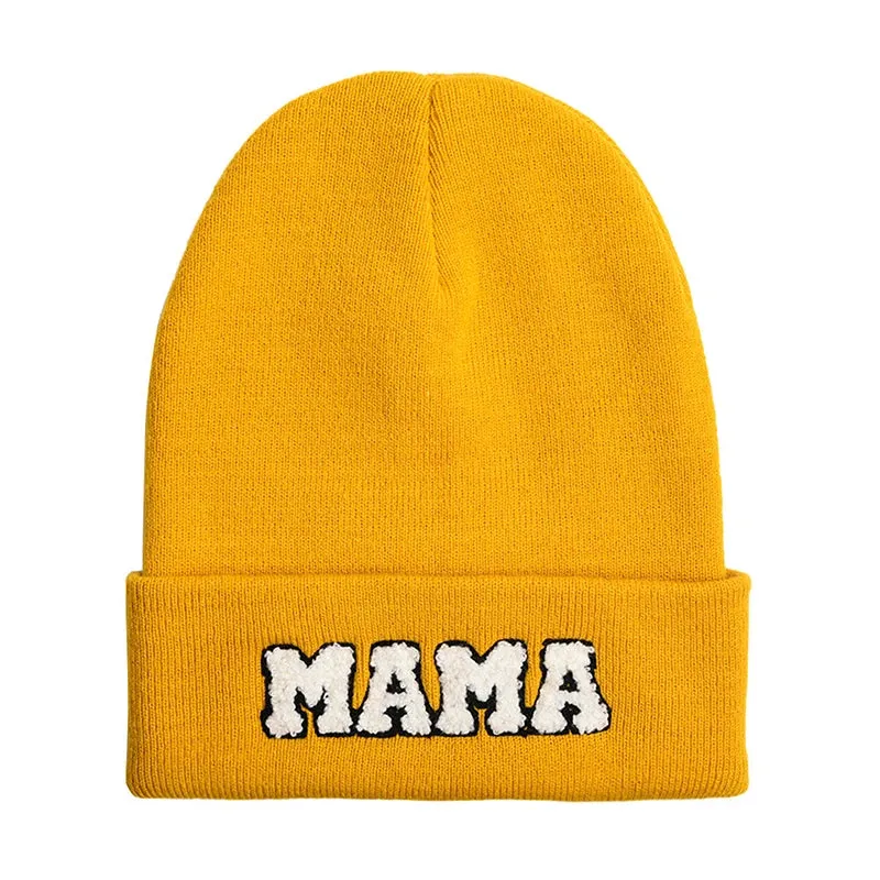 Mama Beanie | Trendy Ladies Cotton Knit Beanie