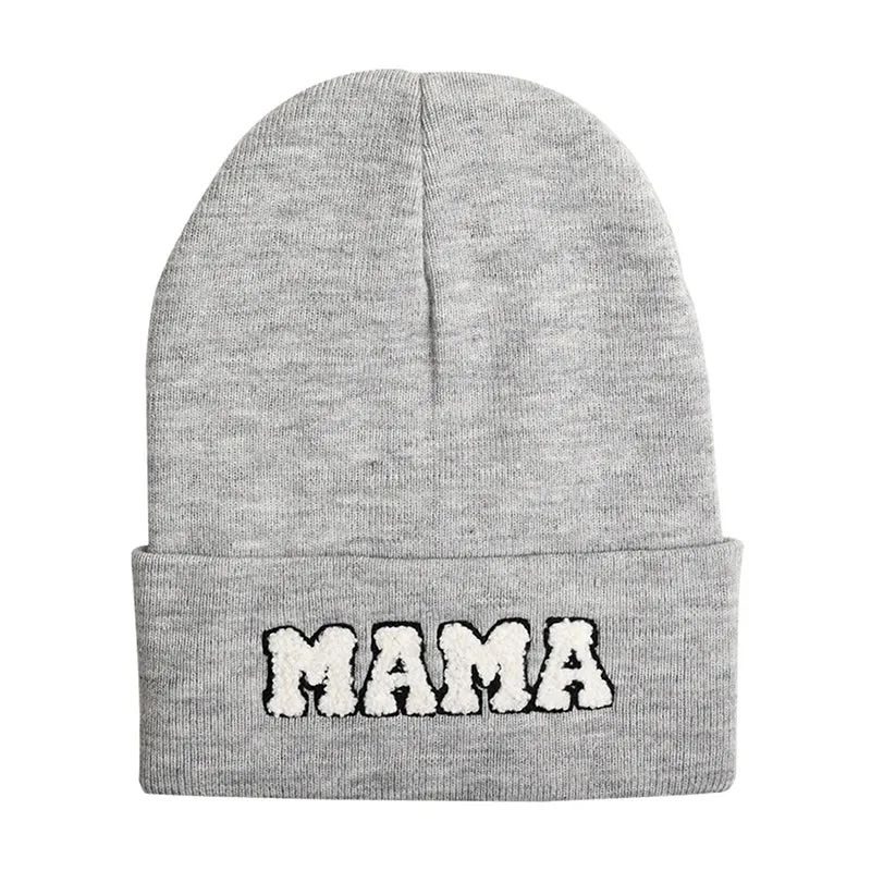 Mama Beanie | Trendy Ladies Cotton Knit Beanie