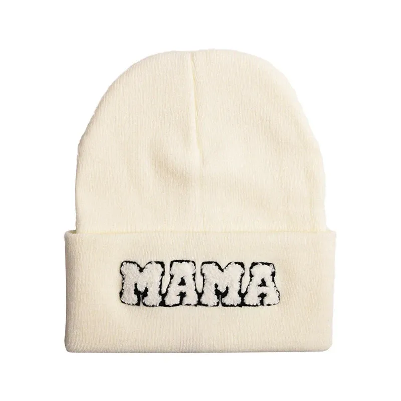 Mama Beanie | Trendy Ladies Cotton Knit Beanie