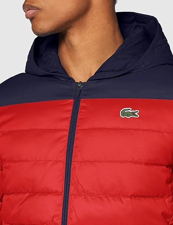 Men's Lacoste SPORT Hooded Water-Resistant Quilted Jacket
