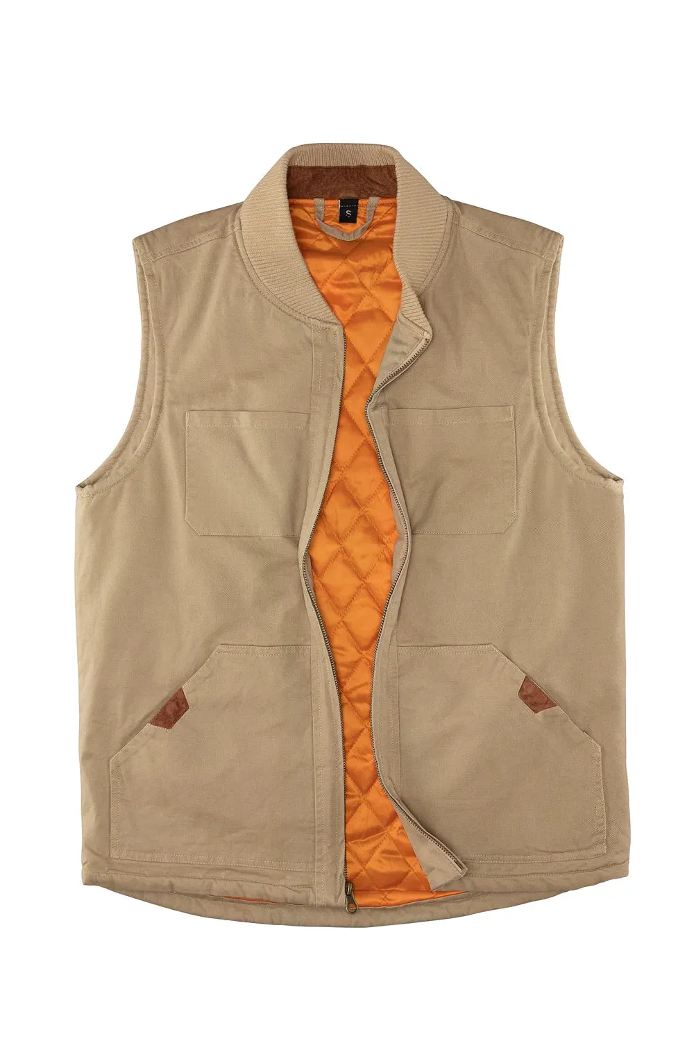 Men's Soft Washed Outdoor Vest, Quilted Lined