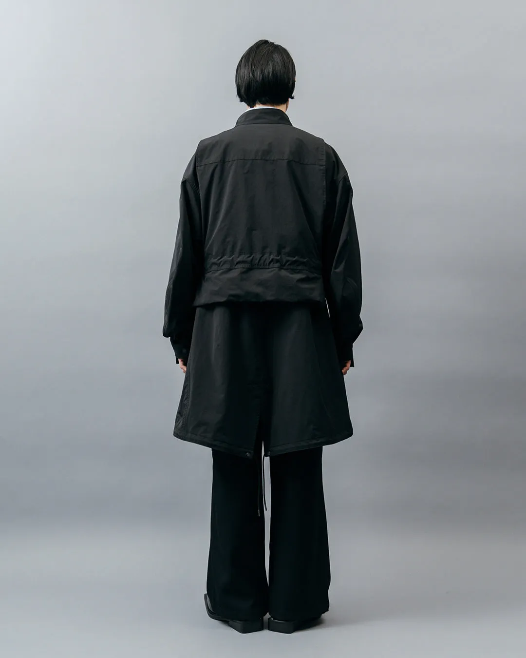 MICROFIBER TWILL MODS COAT .10【BLACK】
