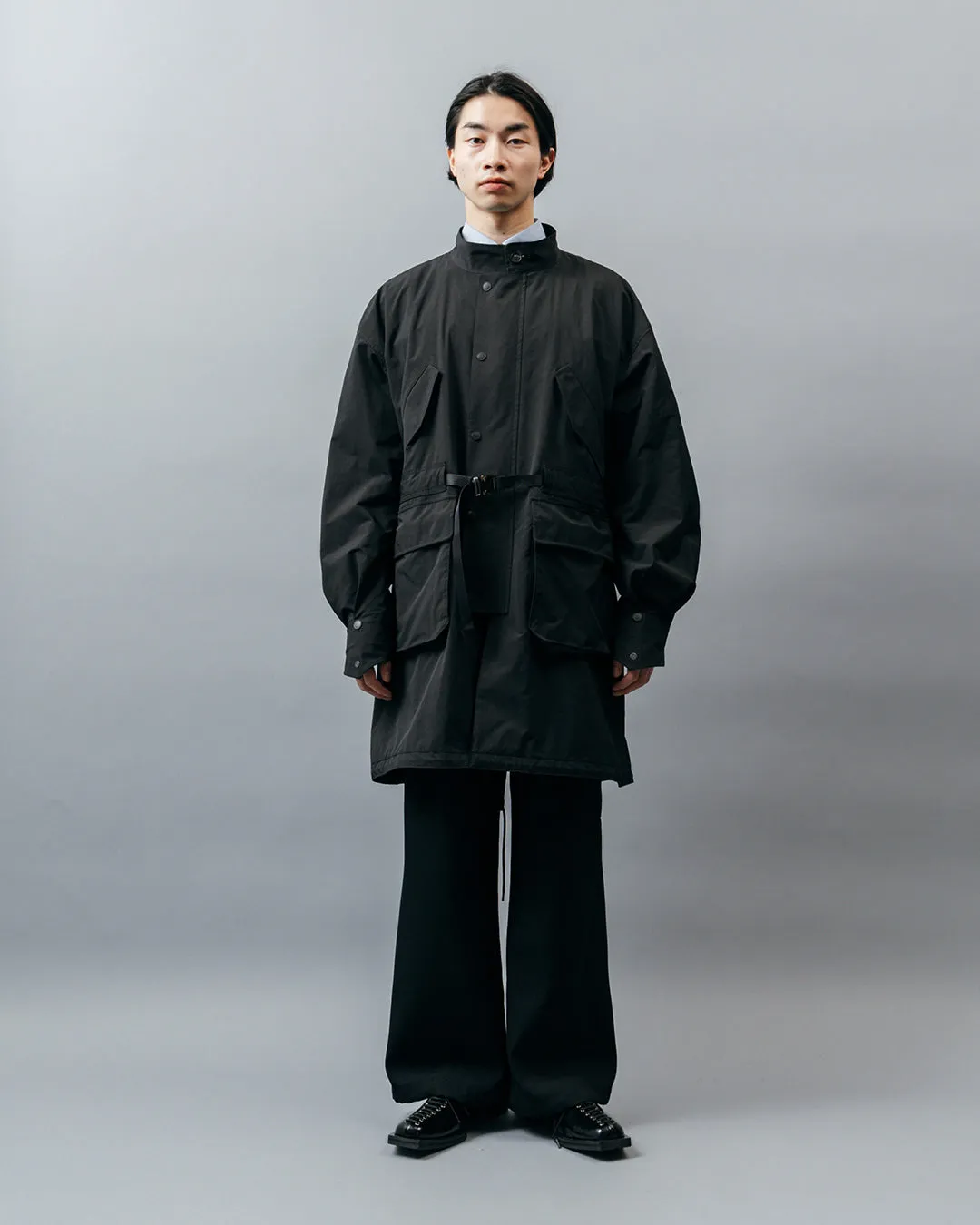 MICROFIBER TWILL MODS COAT .10【BLACK】