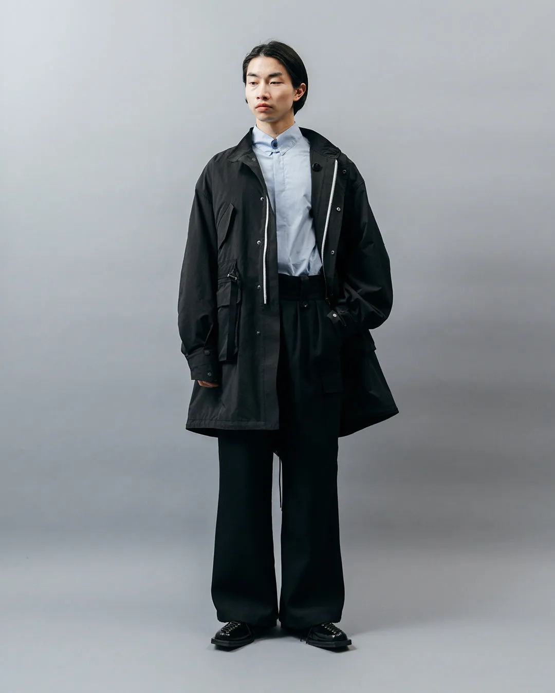 MICROFIBER TWILL MODS COAT .10【BLACK】