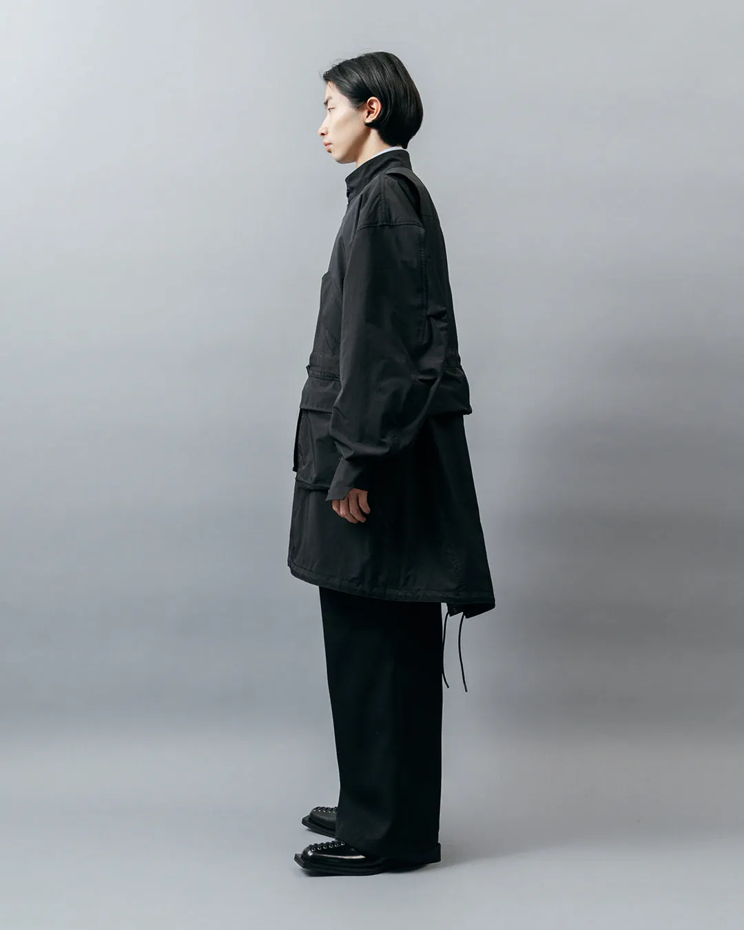 MICROFIBER TWILL MODS COAT .10【BLACK】