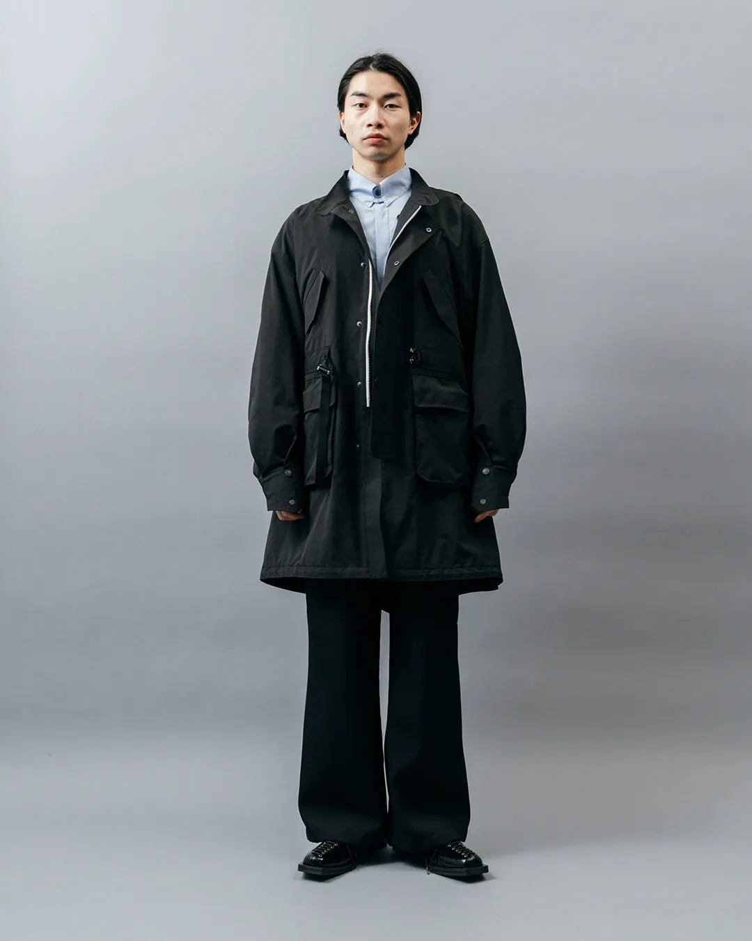 MICROFIBER TWILL MODS COAT .10【BLACK】