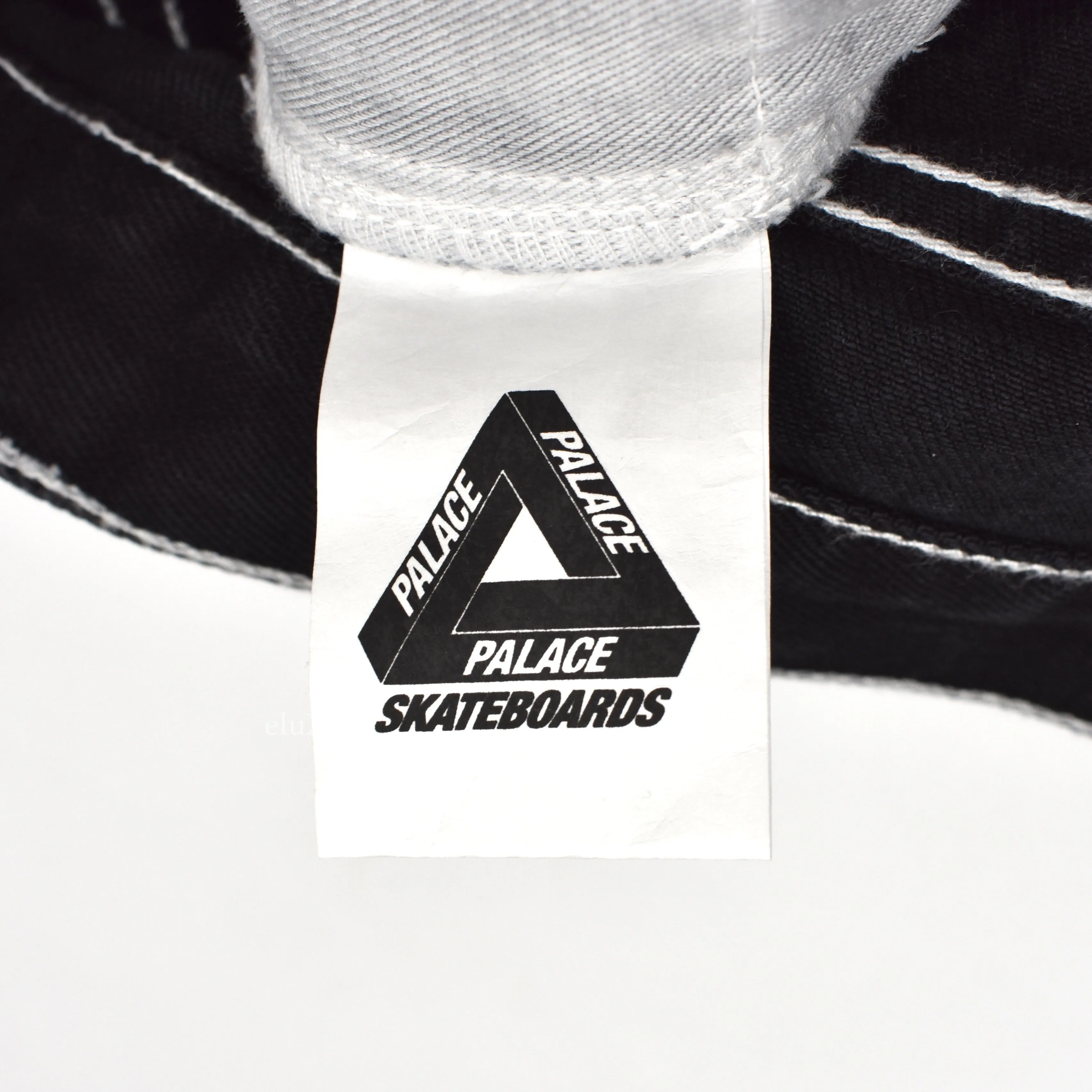 Palace - Snake Logo Embroidered 'Sphesh' Denim Shorts (Black)
