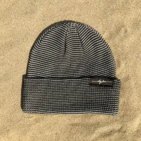 Striped Waffle Beanie