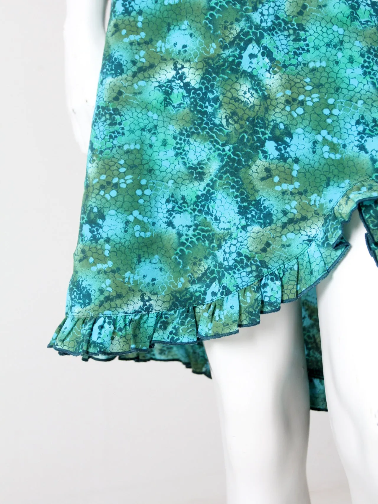 vintage 80s abstract print skirt