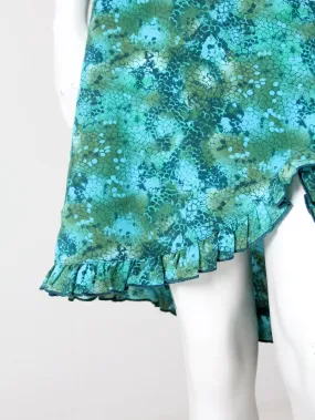 vintage 80s abstract print skirt