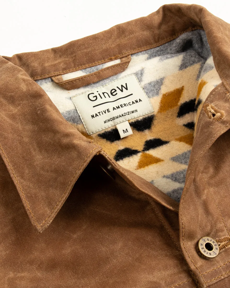 Wax Rider Coat - Brown Rancho Arroyo Lining