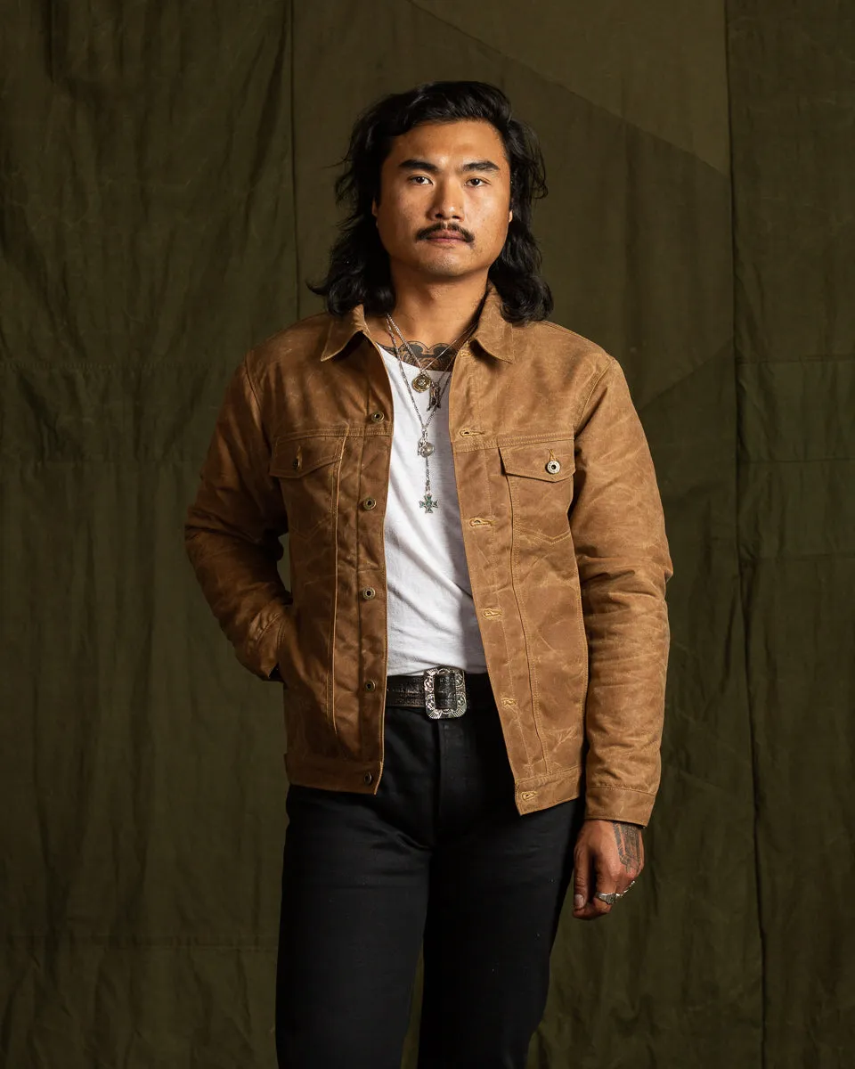 Wax Rider Coat - Brown Rancho Arroyo Lining