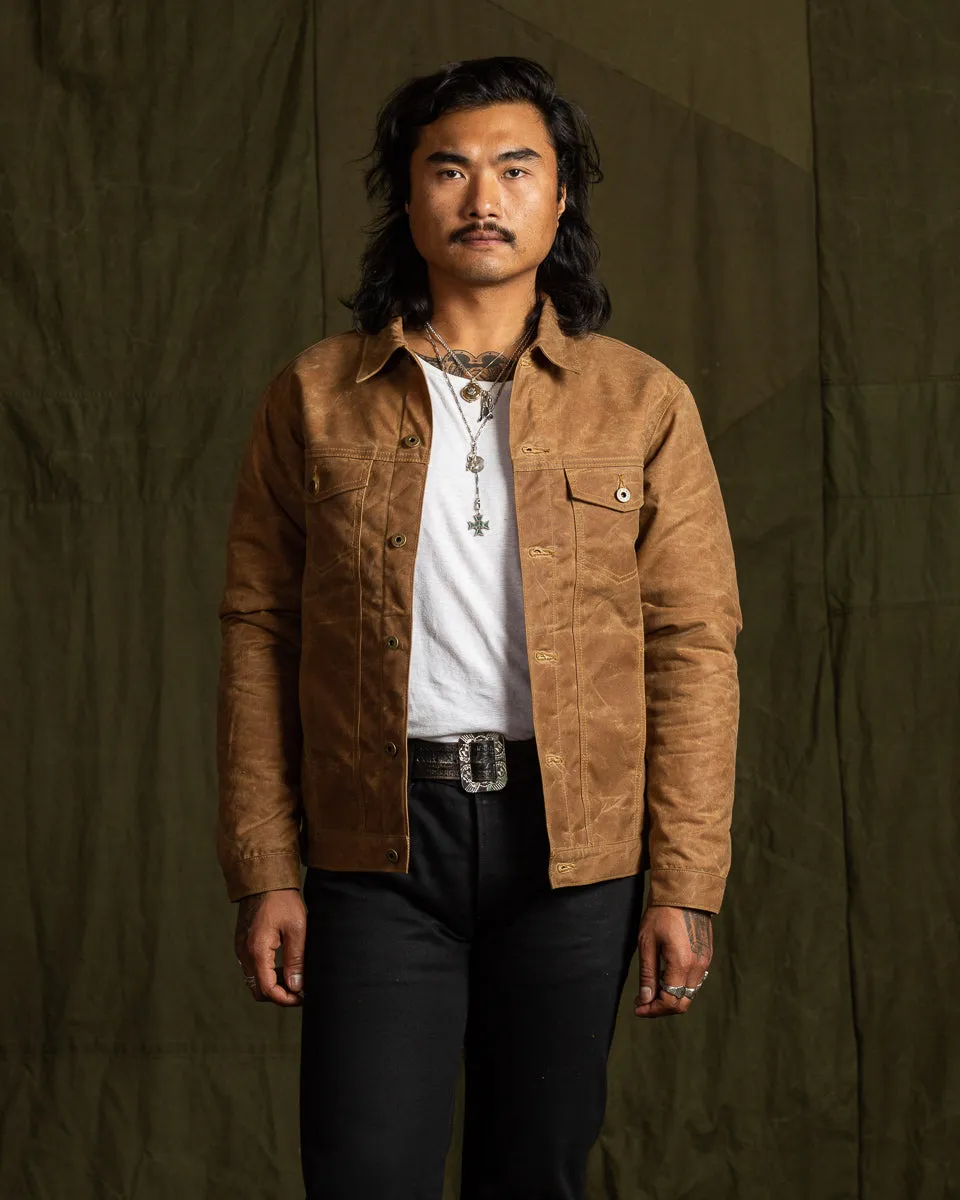 Wax Rider Coat - Brown Rancho Arroyo Lining