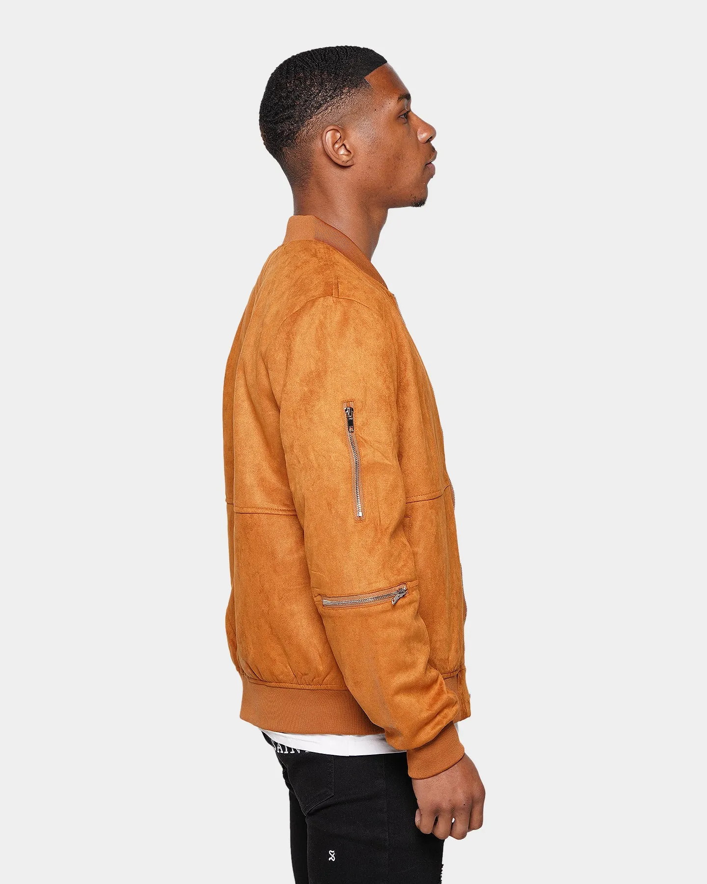 XXIII Aria Suede Bomber Jacket Tan